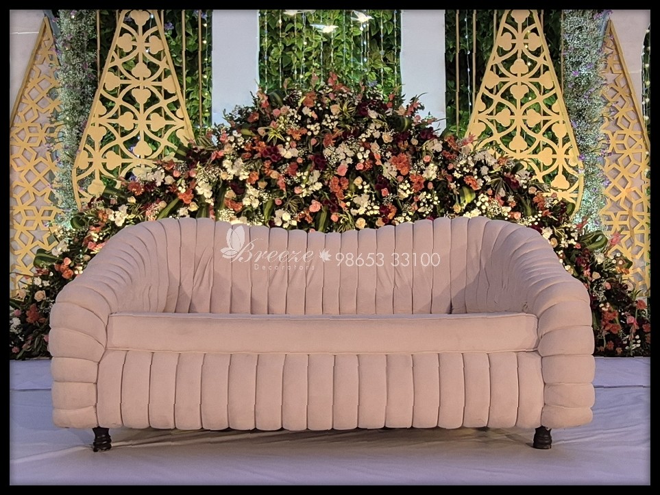Grand Wedding Stage & Reception Decor at AARAV WEDDING HALL Coimbatore - Original Full Size Photo 13