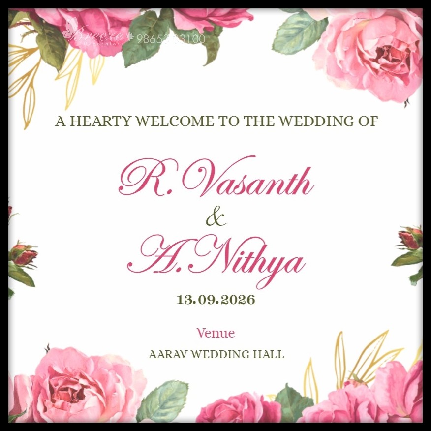 Grand Wedding Stage & Reception Decor at AARAV WEDDING HALL Coimbatore - Original Full Size Photo 2